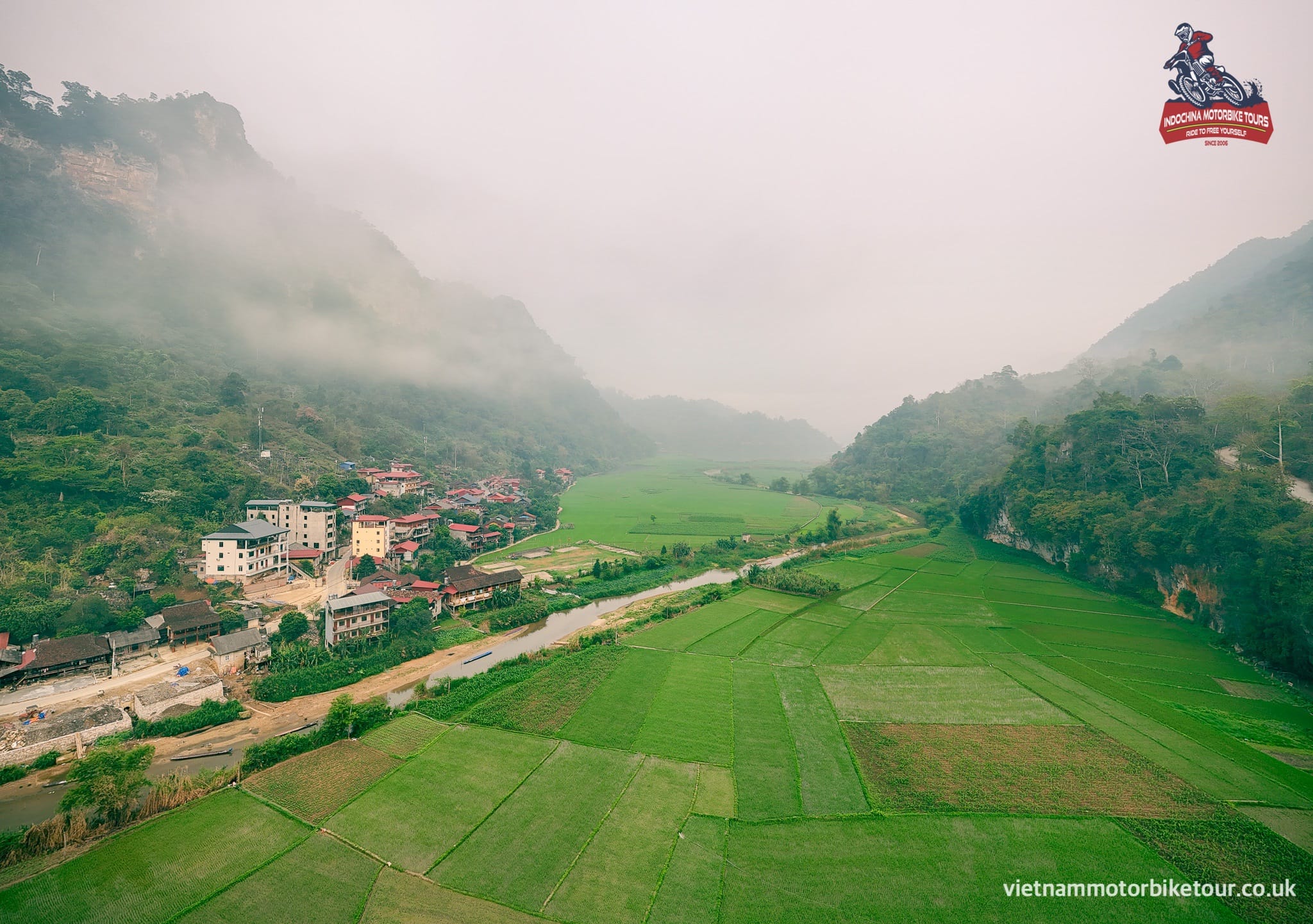 Sapa North-East Motorbike Tour to Ha Giang – Bac Kan - Hanoi ba be lake from flycam 2 - Sapa North-East Motorbike Tour to Ha Giang – Bac Kan - Hanoi